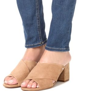 Sam Edelman Beige Stanley Sandals Mules